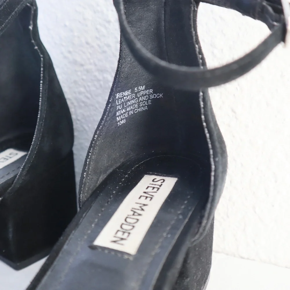 Steve Madden black heel sandals - Picture 4 of 7